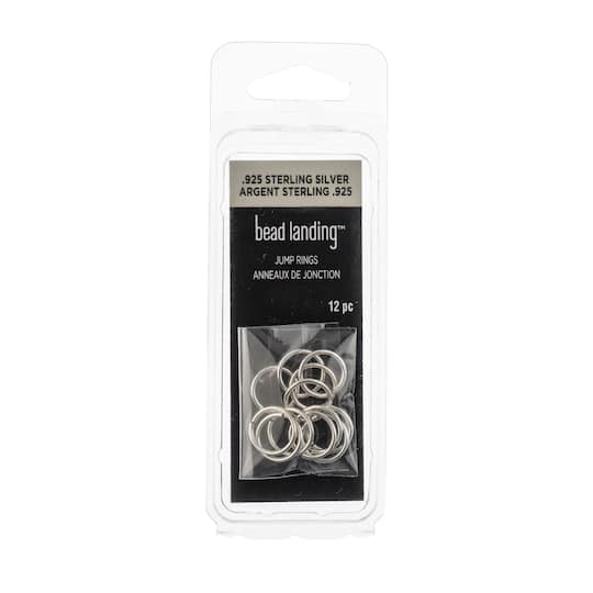 10mm Sterling Silver Jump Rings, 12ct. by Bead Landing™